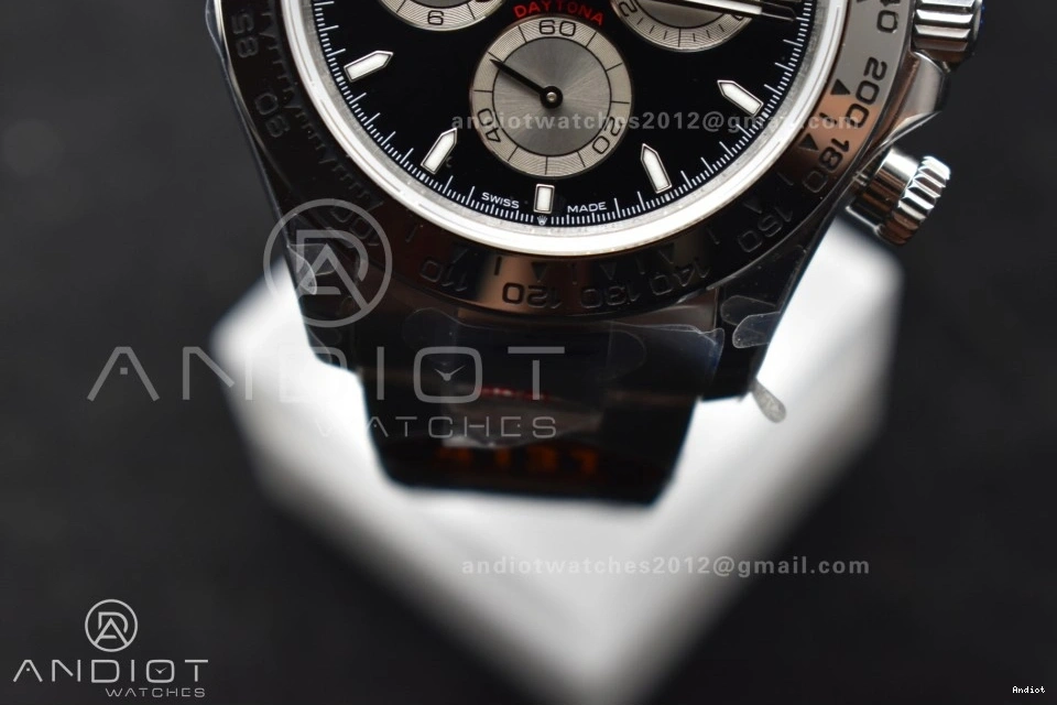 QF 1:1 on Edition Best Dial SS 126509 Daytona Black Silver SH4131 Bracelet V5 0522